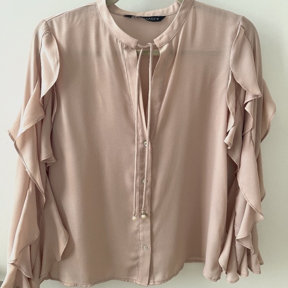 ZARA WOMAN TOP BLOUSE - Picture 2 of 10